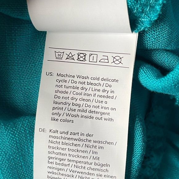 Cupshe NWT Turquoise V-Neck Dress w/ Open Back & Lace Up Ties on Sides (Small) - Picture 16 of 16